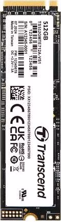 TRANSCEND MTE712A-VS1 512GB Industrial SSD diskM.2 2280, PCIe Gen4x4, M-Key, 3D TLC BiCS5, PE: 3K, extended temp, TCG