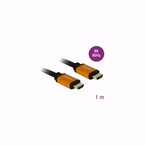 Delock Ultra vysokorychlostní HDMI kabel, 48 Gbps, 8K 60 Hz, 1 m