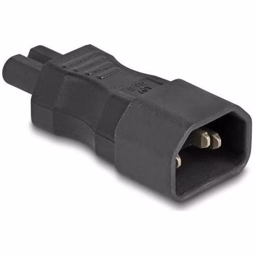 Delock Napájecí adaptér IEC 60320 – z C14 na C7, zástrčka / zásuvka, 10 A, přímý