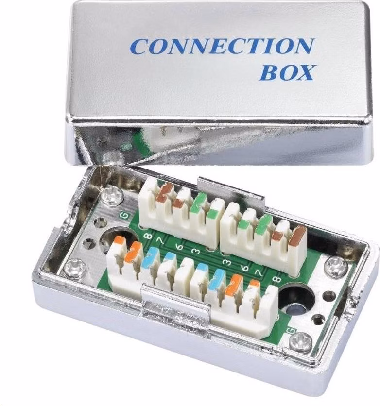 XtendLan Propojovací box, narážecí, CAT5E, stíněný