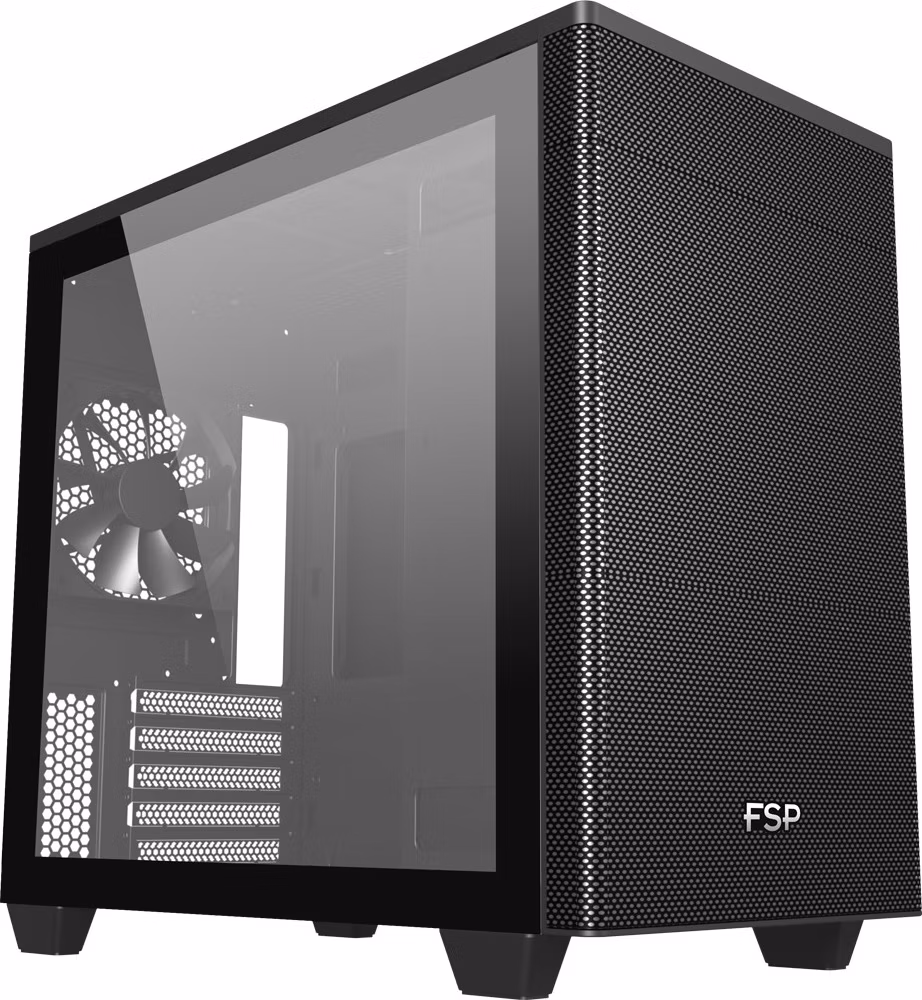 FSP CST360B/Micro Tower/Transpar./Čierna