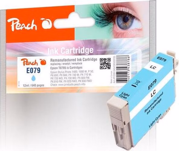PEACH kompatibilní cartridge Epson T0795, light cyan, 12 ml