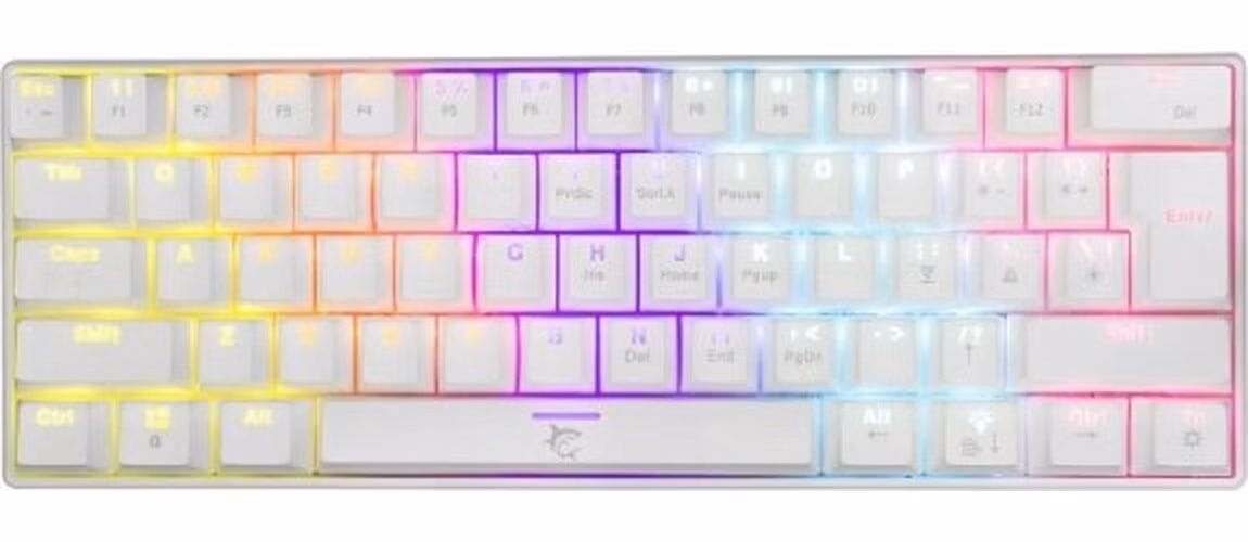 White Shark Mechanical gaming keyboard SHINOBI 2, US, brown switch, white