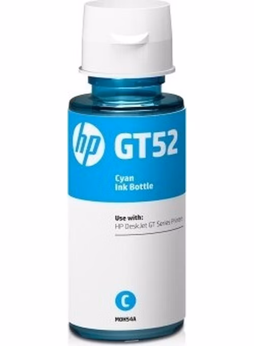 HP originál ink bottle M0H54AE, No.GT52, cyan, 8000str., 70ml, HP DeskJet GT serie