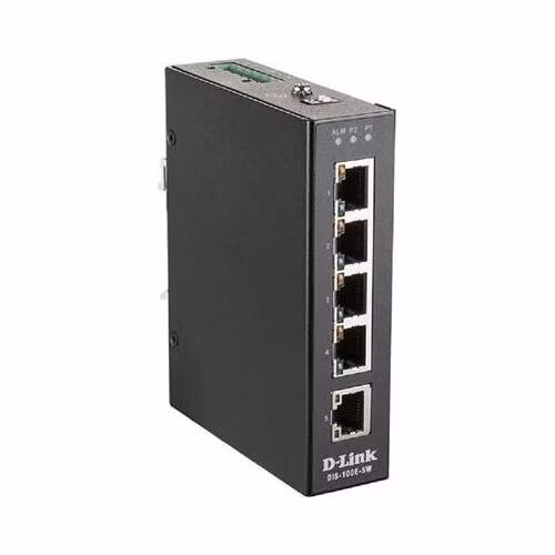 D-Link DIS-100E-5W 5 Port Unmanaged Switch with 5 x 10/100 BaseT(X) ports