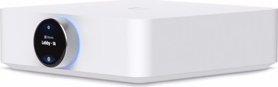 Ubiquiti UniFi Play PowerAmp W - Audio streamer, zesilovač, 130/260W, 4/8Ohm, AirPlay/Spotify Connect, Wi-Fi, bílý