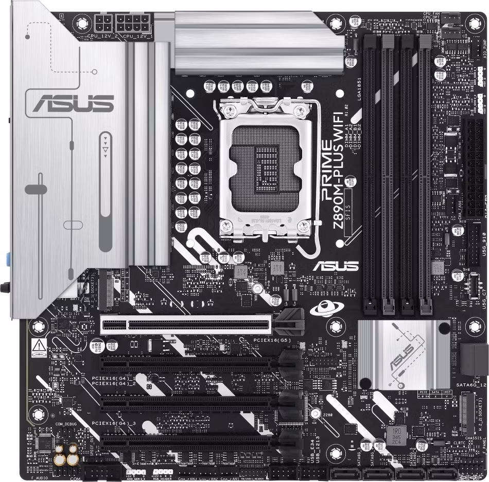 ASUS MB Sc LGA1851 PRIME Z890M-PLUS WIFI, Intel Z890, 4xDDR5, 1xDP, 1xHDMI, 1xUSB4, WI-FI, mATX