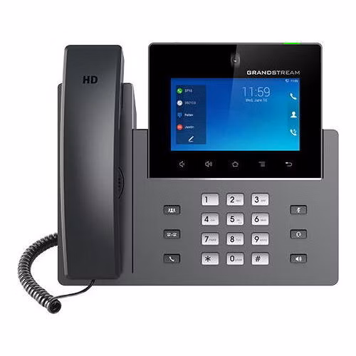 Grandstream GXV3450 SIP video telefon, 5"IPS bar.dot.displ., 16 SIP účty, Android11, WiFi, BT, PoE+