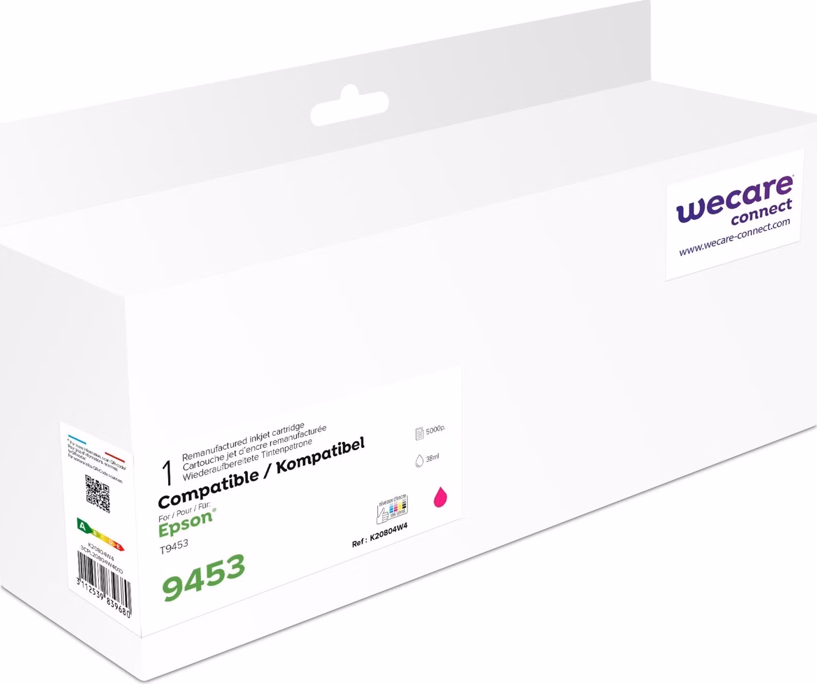 WECARE ARMOR kazeta pre EPSON WorkForce C5210, C5290, C5710, C5790 (C13T945340) červená/purpurová 38ml / 5000p