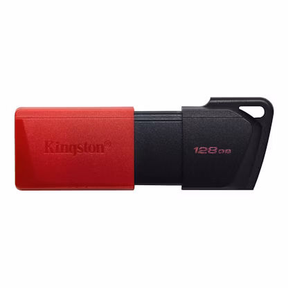 128 GB . USB 3.2 kľúč . Kingston DataTraveler Exodia M čierno-červený