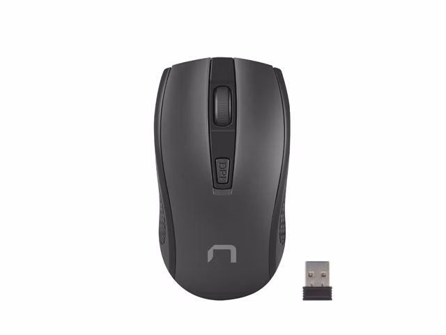 Natec optická myš JAY 2/1600 DPI/Kancelárska/Optická/1 600 DPI/Bezdrôtová USB/Čierna