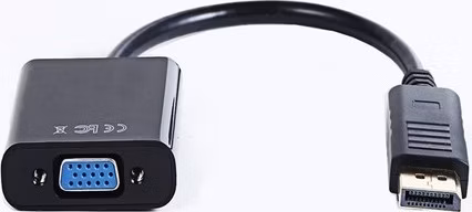 Gembird adaptér DisplayPort (M) na VGA (F), 0.15 m kábel, čierny