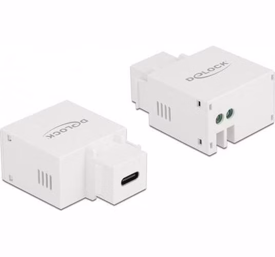 Delock Keystone Modul s nabíjecím portem USB C, 2.1 A, bílá