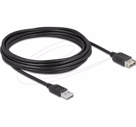 Delock USB 2.0 prodlužovací kabel EASY USB Type-A samec na EASY USB Type-A samice 5 m, černý