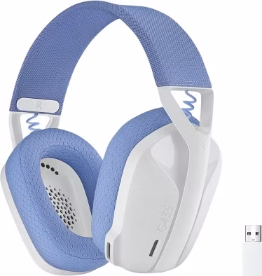 Logitech bezdrátová sluchátka Lightspeed G435 Headset full size Bluetooth, bílá