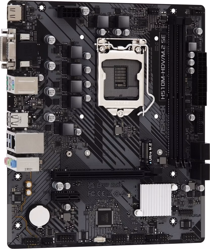 ASRock H510M-H2/M.2 SE / Intel H470 / LGA1200/ 2x DDR4  / M.2 / VGA / HDMI / mATX