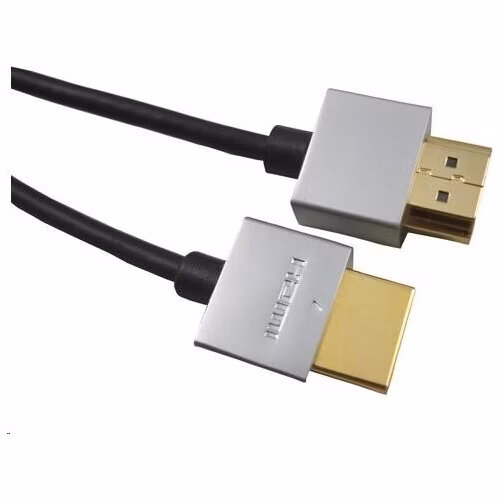 Kábel PREMIUMCORD Slim HDMI, 1 m, High Speed + Ethernet (v1.4), pozlátené konektory