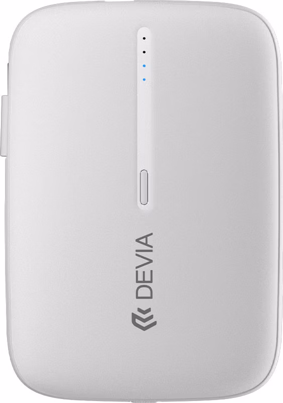 Devia powerbank Kintone Built-in Dual Cable 10000 mAh - White