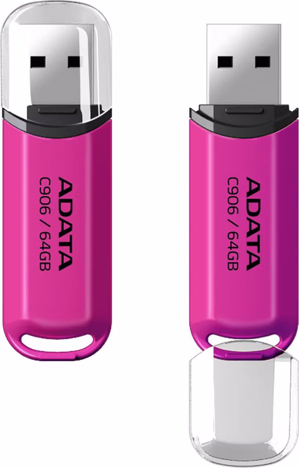 ADATA Flash Disk 64GB C906, USB 2.0, růžová