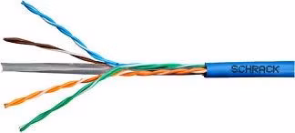 Kábel U/UTP Cat.6 4x2xAWG24 300 MHz, PVC modrý, Eca, 305m