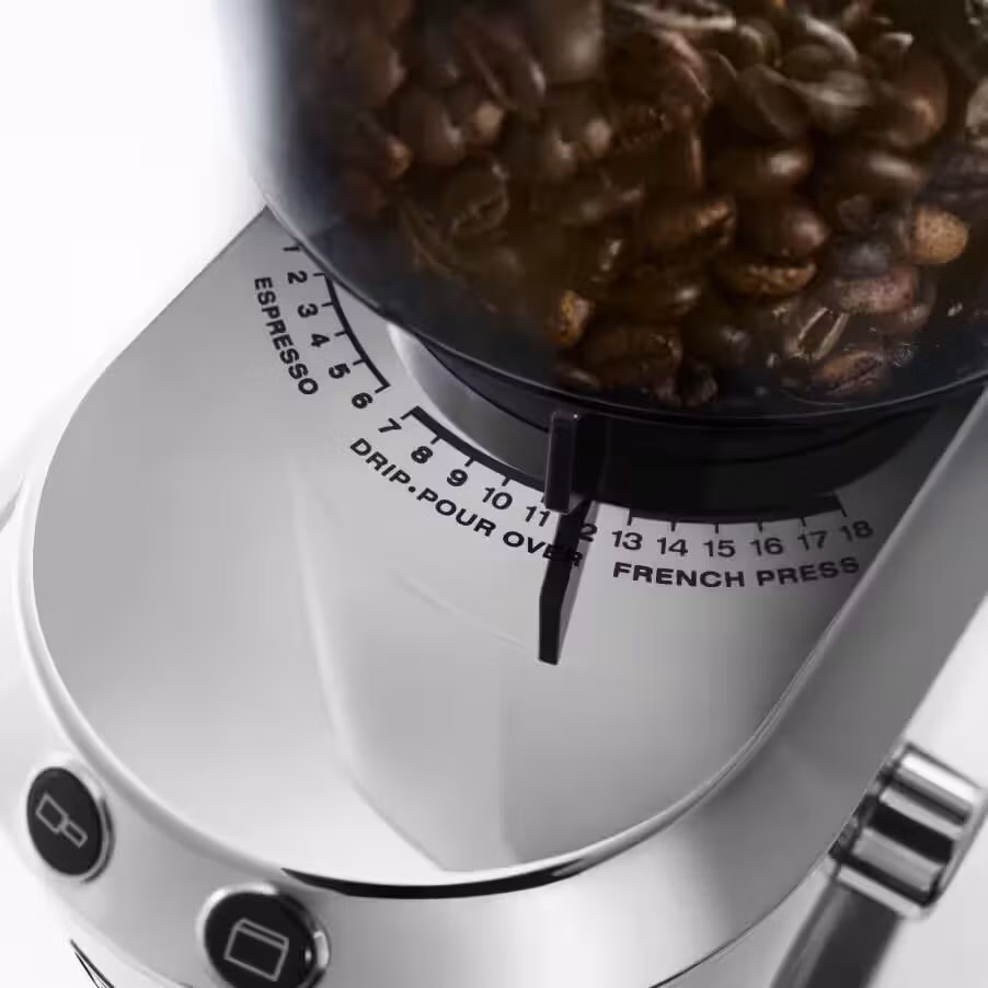 BAZAR - DeLonghi KG 520 elektrický mlýnek na kávu, 18 stupňů hrubosti mletí - Po opravě