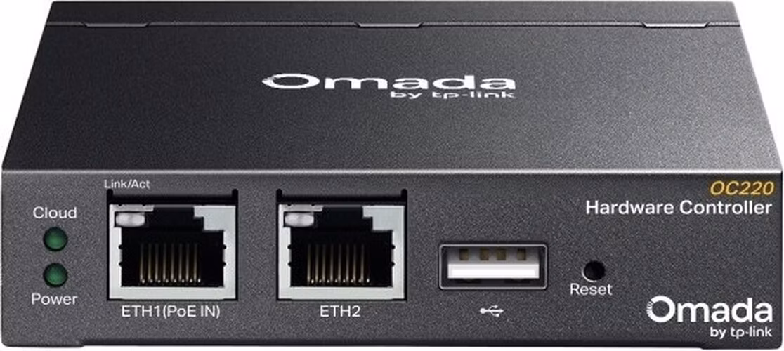 Omada Hardware Controller PORT: 2× 10/100/1000 Mbps Ethernet Ports, 1× USB 2.0 Port, 1× Micro USB Port FEATURE: Cloud Ac