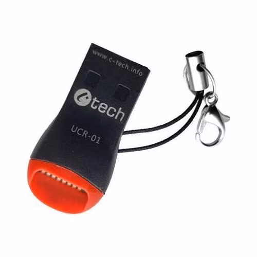 C-TECH Čtečka karet UCR-01, USB 2.0 TYPE A, micro SD