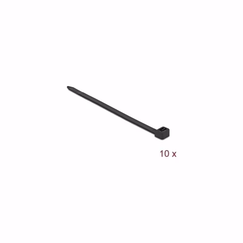 Delock Kabelový úvazek D 500 x Š 8,8 mm 10 kusu cerná