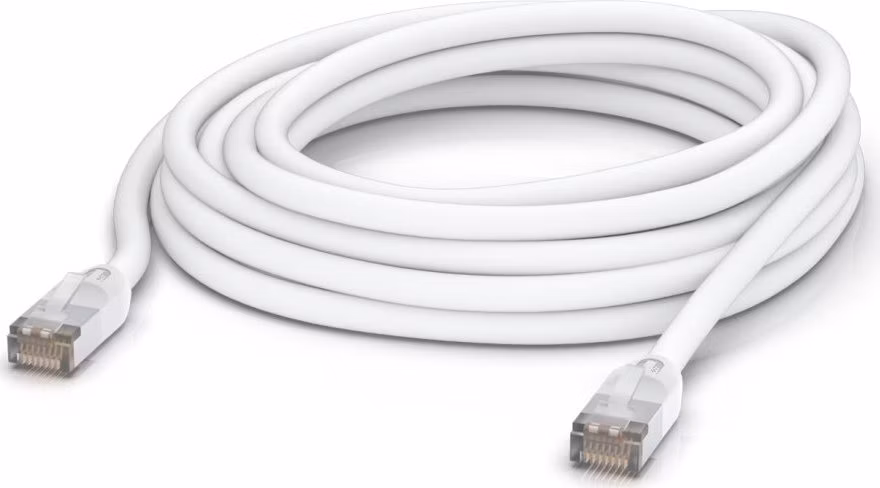 Ubiquiti UniFi patch cable outdoor - venkovní STP, Cat5e, bílý, délka 8m