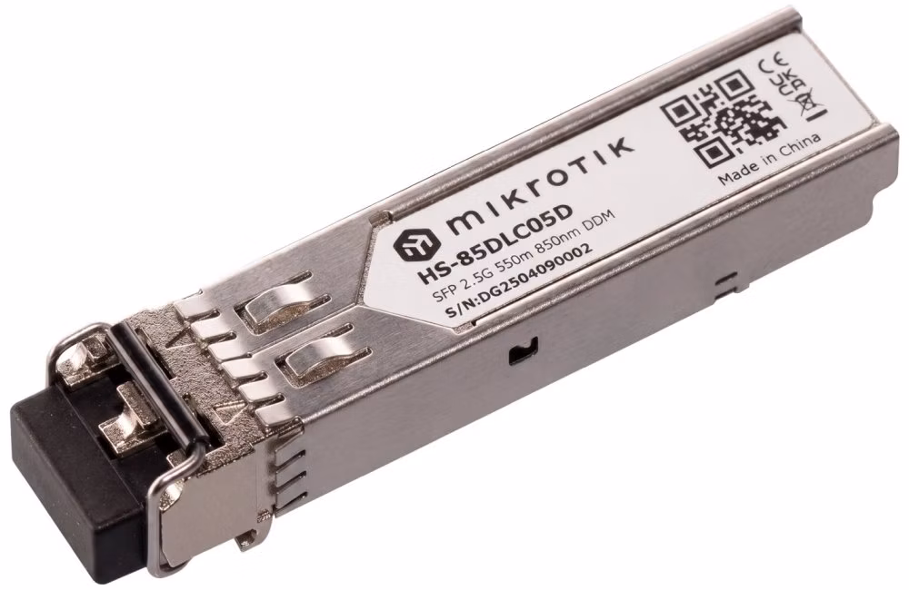 MikroTik HS-85DLC05D SFP optický modul , MM, 550m, 1/2,5G, 850Nm