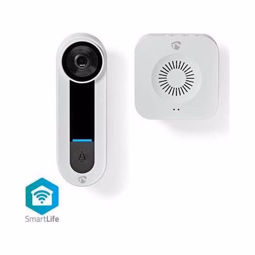 Nedis WIFICDP40CWT - Wi-Fi Smart Domovní Video Telefon | Cloud/ microSD / Onvif | IP65 | snímač pohybu | Bílá