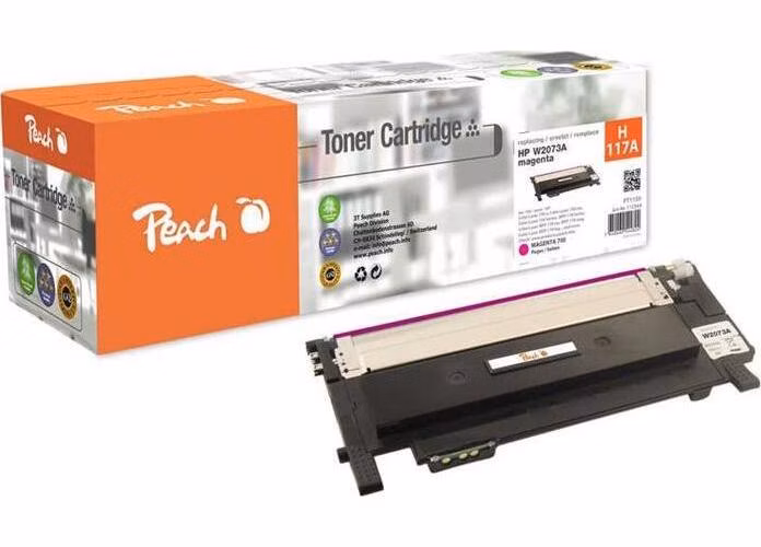 PEACH kompatibilní toner HP W2073A, No 117A, purpurová, 700 výnos