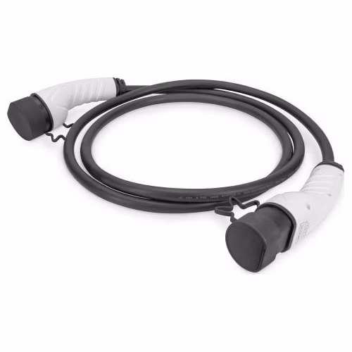 DIGITUS Třífázový 32A nabíjecí kabel typu2/typ2, přímý 7,5 m