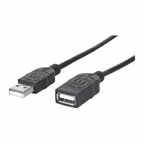 MANHATTAN USB kábel 2.0 predĺženie A muž / A žena 1,8 m čierna