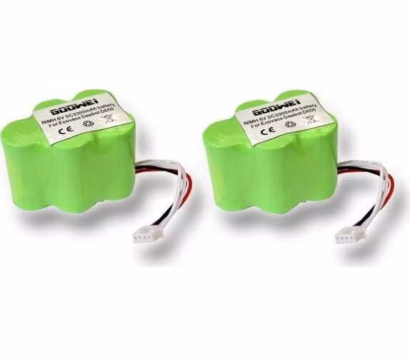 GOOWEI ENERGY Baterie Ecovacs Deebot D62, D66, D73, D76, D77, 3300mAh, sada 2 ks baterií 2x6V