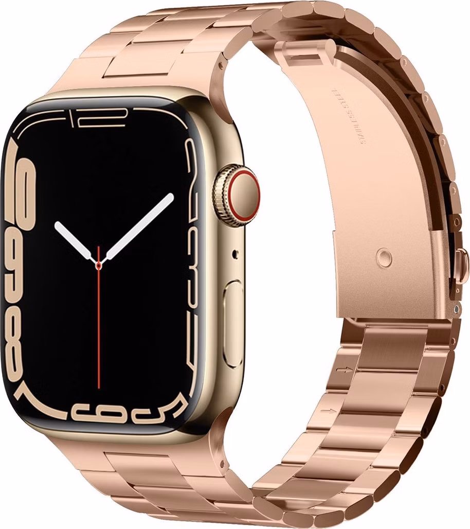 Elago remienok Metal Band pre Apple Watch 44/45/46mm - Rose Gold