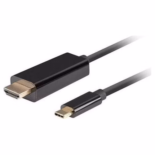 Lanberg USB-C(M)->HDMI(M) kabel 1m 4K 60Hz černá