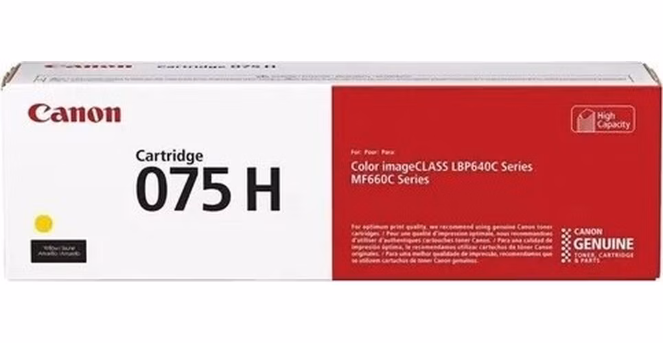 Canon TONER 075 H Y žlutá pro i-SENSYS LBP646Cdw, LBP647Cdw, MF664Cdw, MF667Cdw (2500 str.)