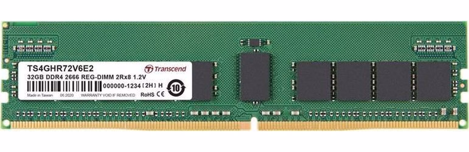 Transcend paměť 32GB DDR4 2666 ECC-DIMM 2Rx8 CL19 1.2V