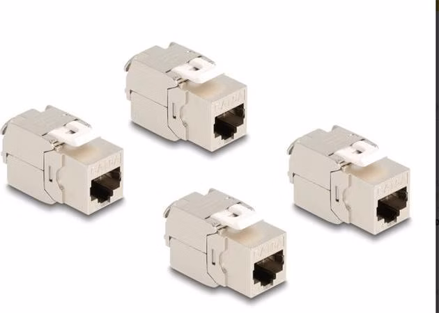 Delock Keystone Modul RJ45 jack Cat.6A STP 4 ks