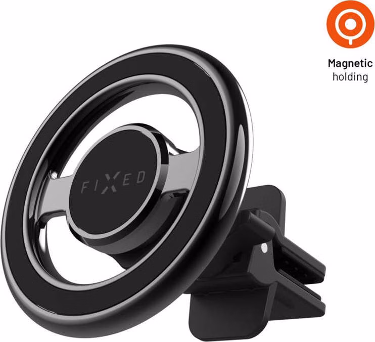 FIXED MagMount Vent magnetický kovový držiak do ventilácie s podporou MagSafe,  čierny