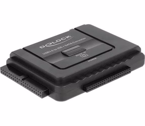 Delock Converter USB 3.0 to SATA 6 Gb/s / IDE 40 pin / IDE 44 pin with backup function