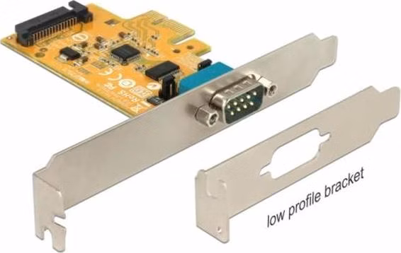 Delock Karta PCI Express na 1 x sériový s napájením a ESD ochranou