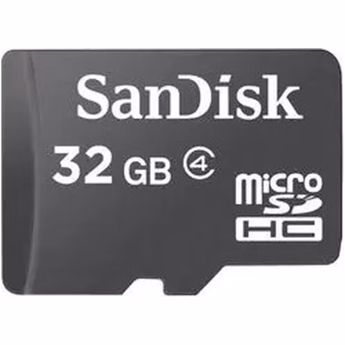 Sandisk/micro SDHC/32GB/Class 4/+ Adaptér/Čierna