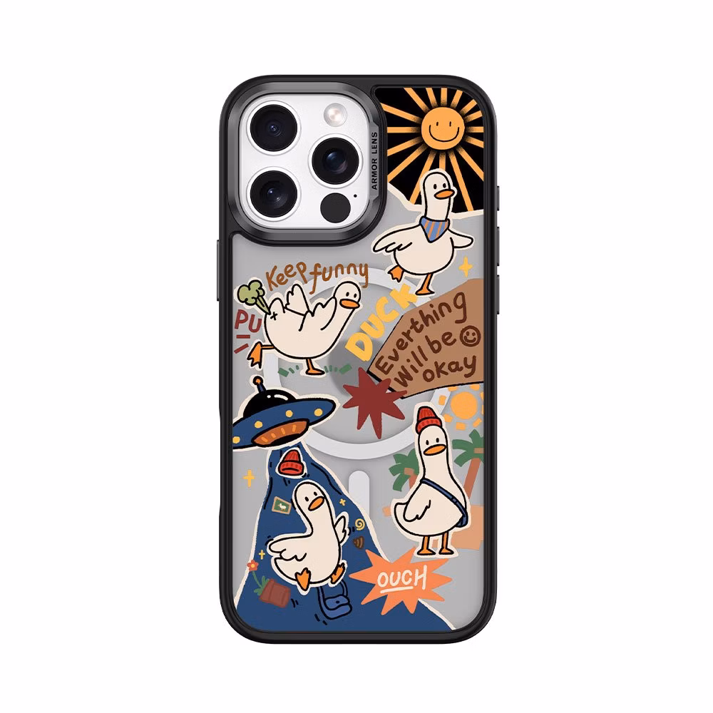 Comma kryt Cultural Series Magnetic Case pre iPhone 16 Pro - Playful Duck