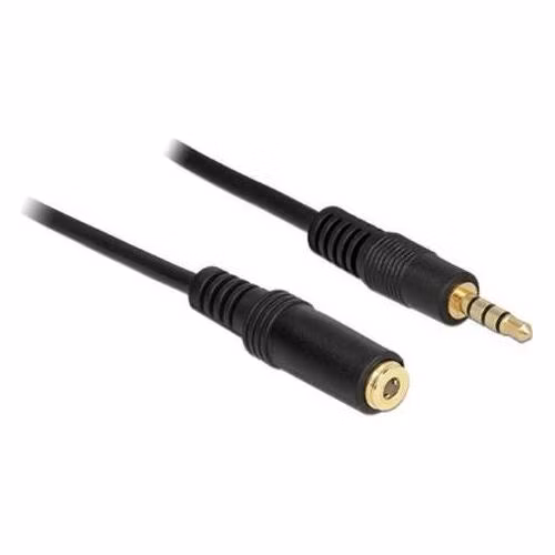 Delock prodlužovací kabel Audio Stereo Jack 3.5 mm samec / samice IPhone 4 pin 2 m