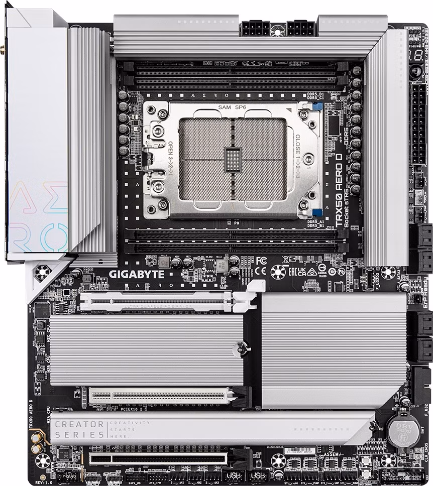 GIGABYTE MB Sc sTR5 TRX50 AERO D, AMD TRX50, 4xDDR5, WI-FI, E-ATX