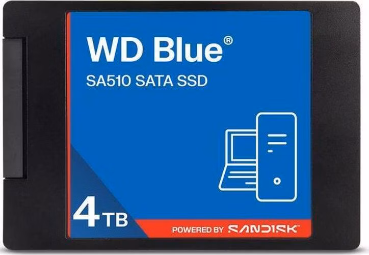 WD BLUE SSD 3D NAND WDS400T5B0A 4TB SA510 SATA/600, (R:560, W:525MB/s), 2.5"