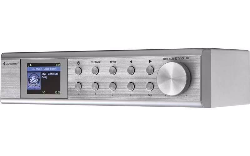 Soundmaster IR1500SI kuchyňské rádio DAB+/ FM/ BT/ 2"LCD/ Wi-Fi/ Stříbrné