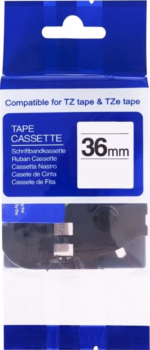 PRINTLINE kompatibilní páska s Brother TZE-461, 36mm, černý tisk/červený podklad